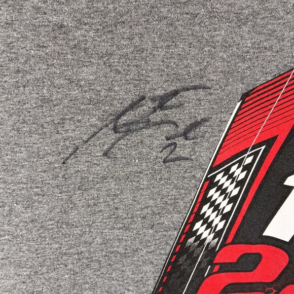 Team Penske Racing Men's Gray Size L. Austin Cendric Autograph - Picture 3 of 9